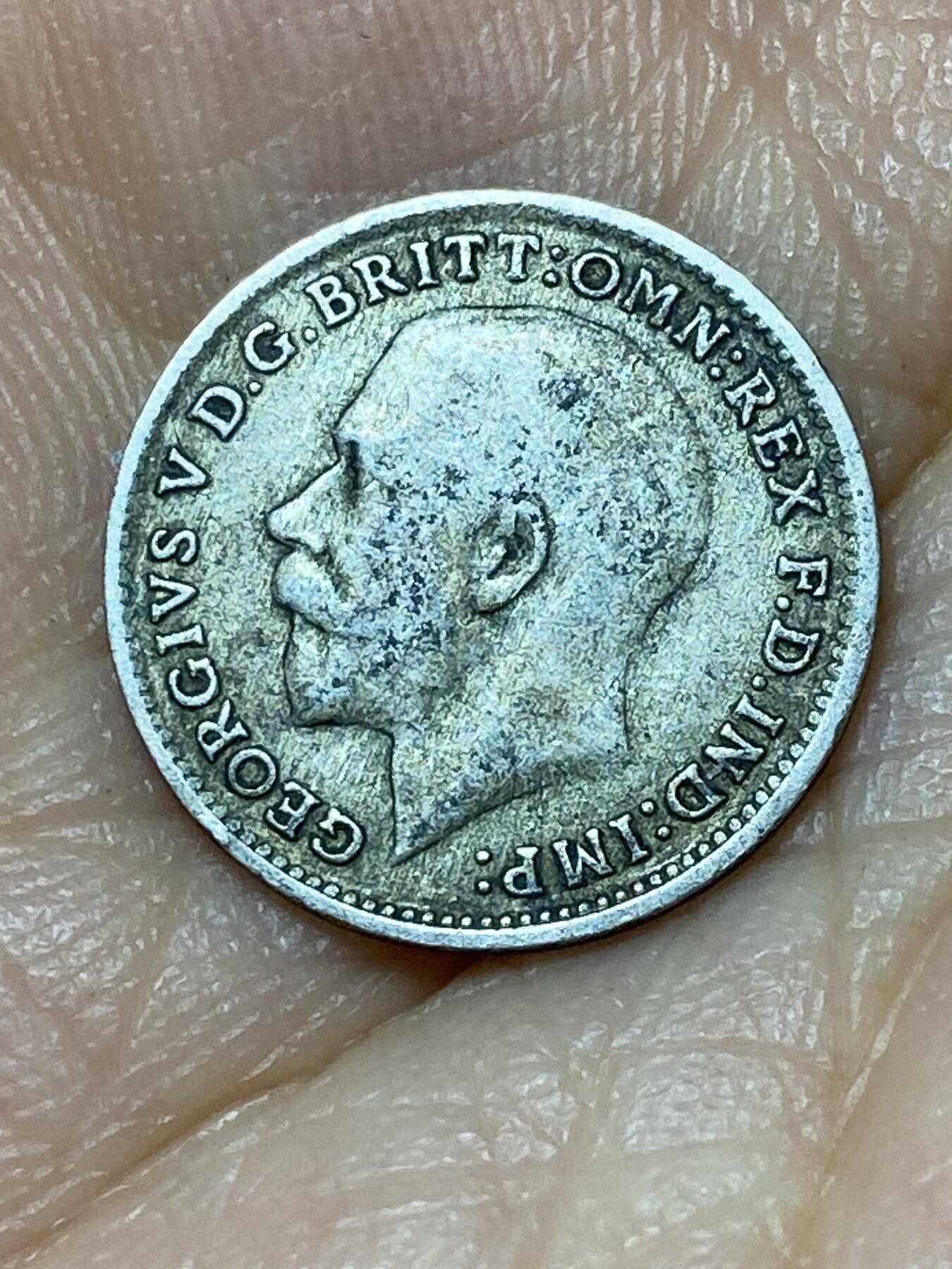 2025年第九十九场(总第一百二十五场）外国好品散币(免佣金) 英国🇬🇧1920年3便士银币(乔治五世第二版，首发年，500银)