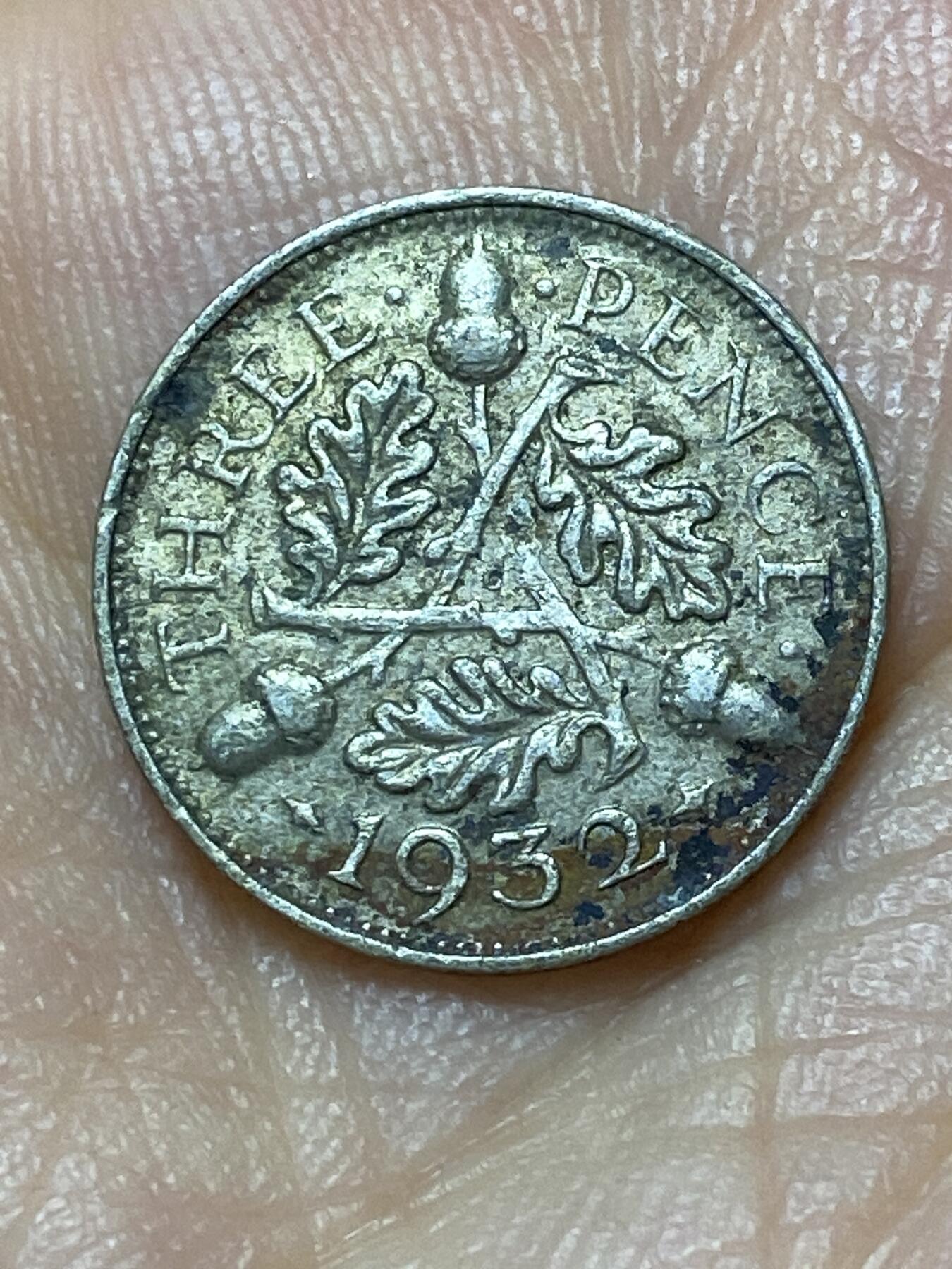 2025年第九十九场(总第一百二十五场）外国好品散币(免佣金) 英国🇬🇧1932年3便士银币(乔治五世第四版，500银)