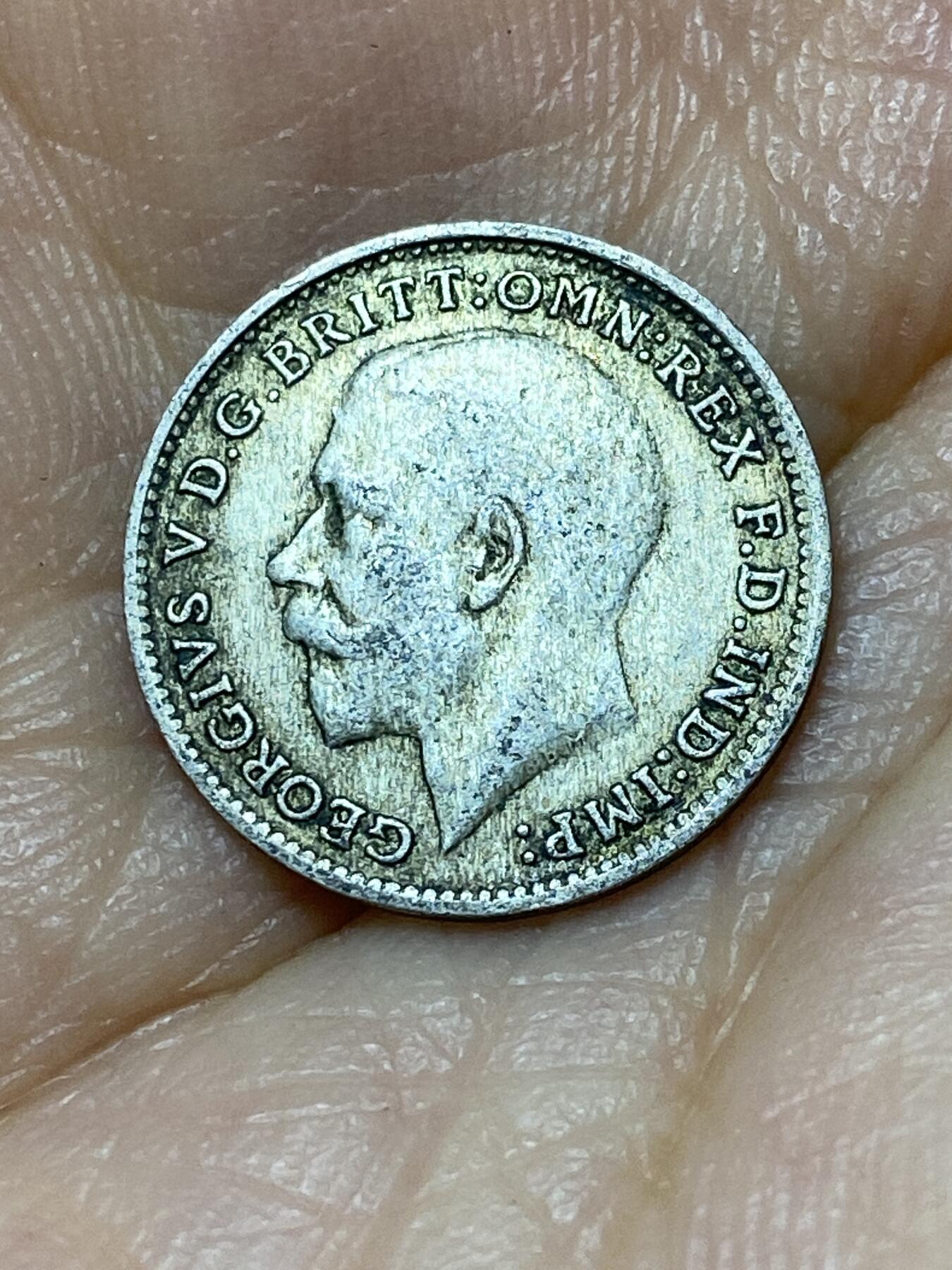 2025年第九十九场(总第一百二十五场）外国好品散币(免佣金) 英国🇬🇧1920年3便士银币(乔治五世第二版，首发年，500银)