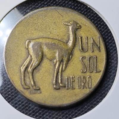 KK钱币收藏小铺 第350场 2月预留时间 周末发货 - 1969秘鲁1索尔铜币 羊驼 