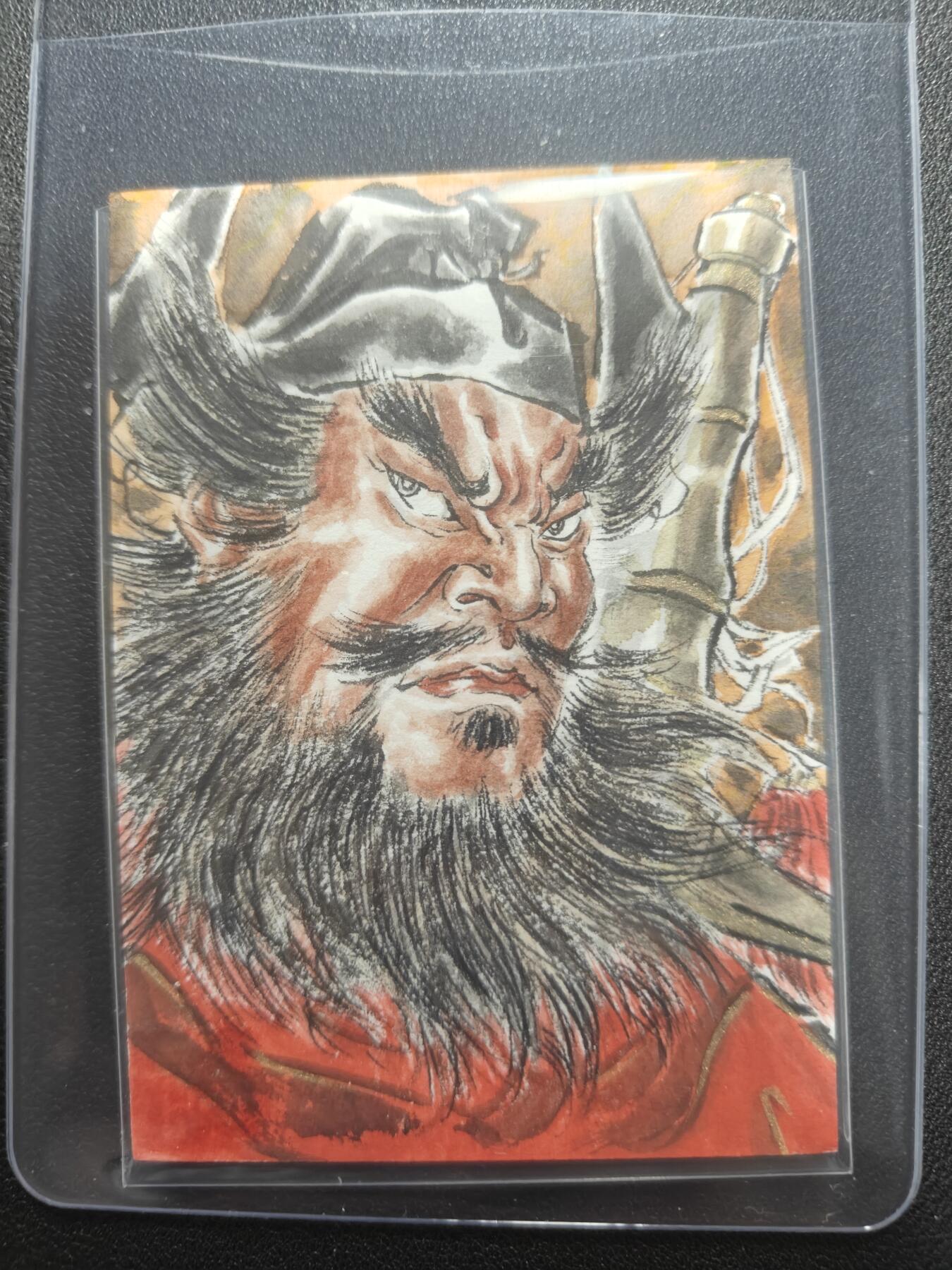 天玑星卡拍第127期《10.9清周四截拍》持续收拍收评中 满赠卡需备注 【手绘卡】张先军 钟馗 手绘卡