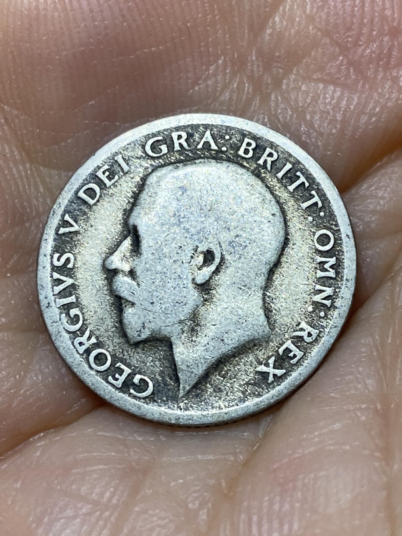 2025年第九十九场(总第一百二十五场）外国好品散币(免佣金) 英国🇬🇧1921年6便士银币(乔治五世第二版，500银)