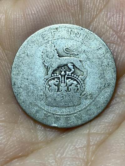 2025年第九十九场(总第一百二十五场）外国好品散币(免佣金) - 英国🇬🇧1922年6便士银币(乔治五世第二版，500银)