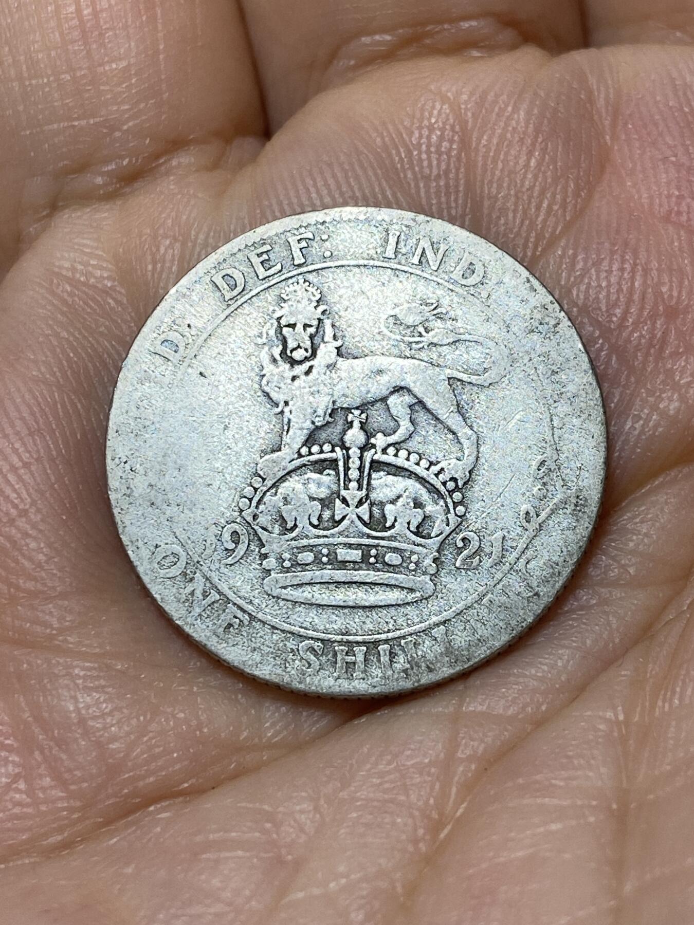 2025年第九十九场(总第一百二十五场）外国好品散币(免佣金) 英国🇬🇧1921年1先令银币(乔治五世第二版，500银)
