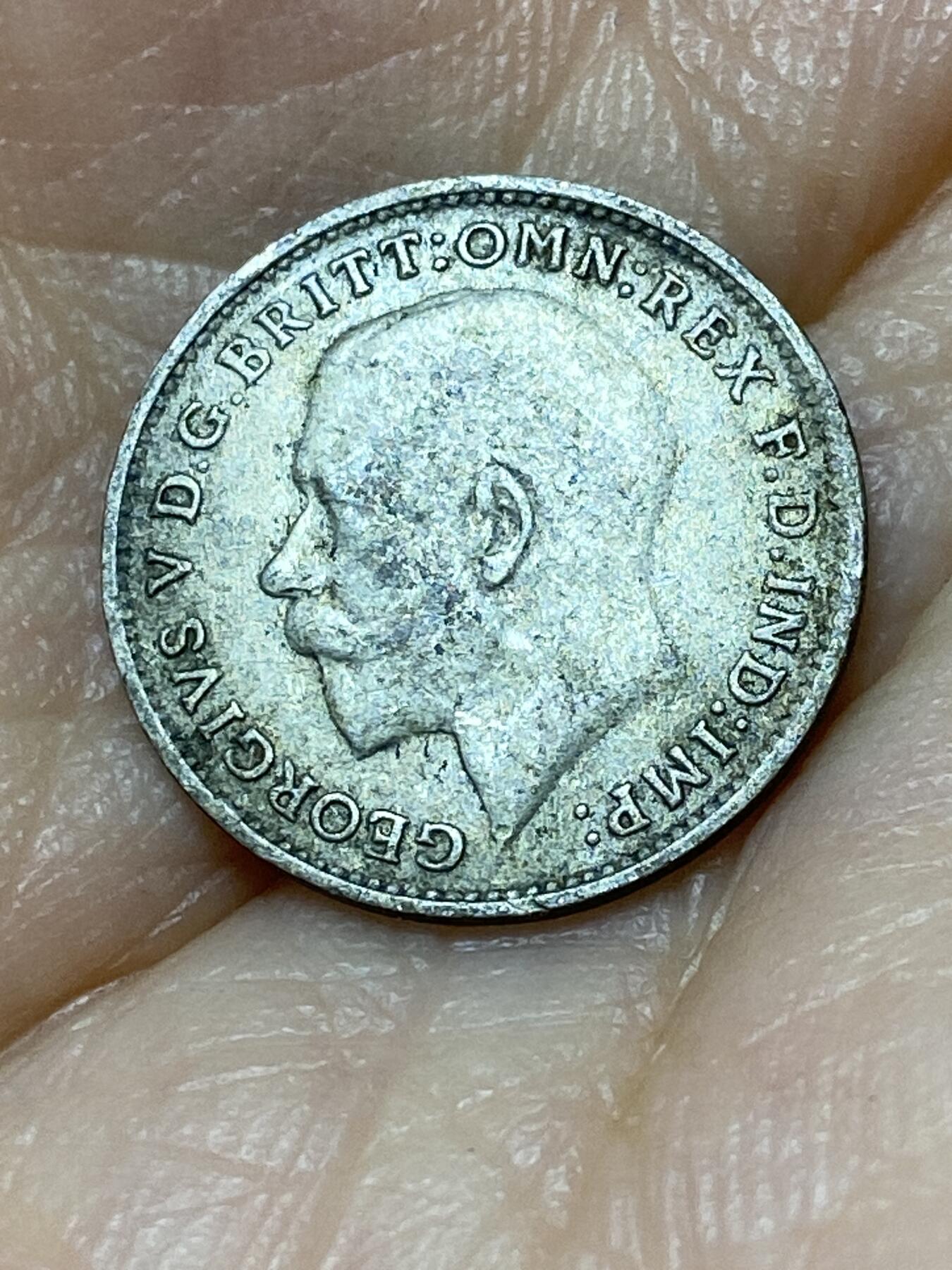 2025年第九十九场(总第一百二十五场）外国好品散币(免佣金) 英国🇬🇧1921年3便士银币(乔治五世第一版，500银)