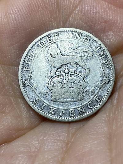2025年第九十九场(总第一百二十五场）外国好品散币(免佣金) - 英国🇬🇧1926年6便士银币(乔治五世第三版，关门年，500银)