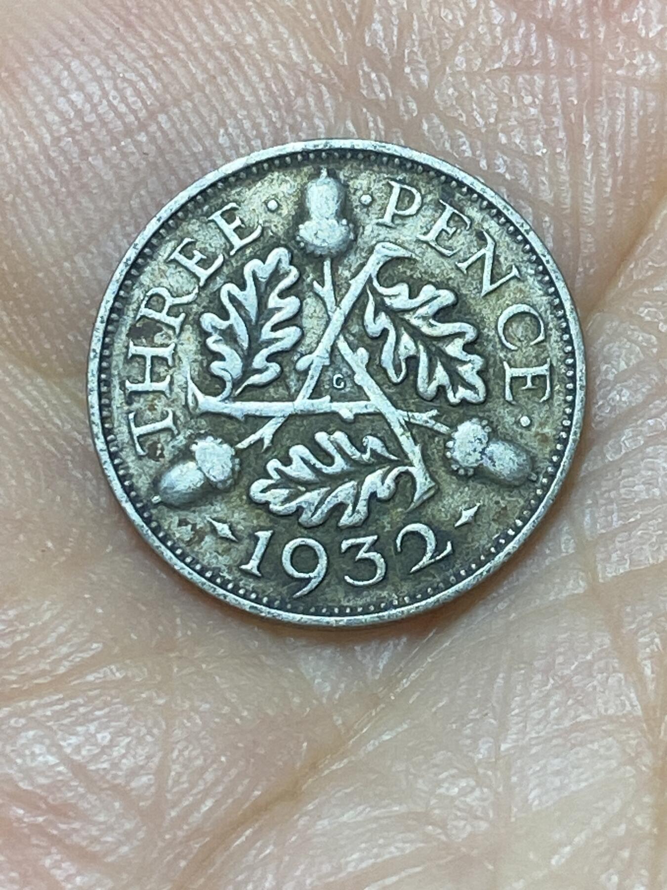 2025年第九十九场(总第一百二十五场）外国好品散币(免佣金) 英国🇬🇧1932年3便士银币(乔治五世第四版，500银)