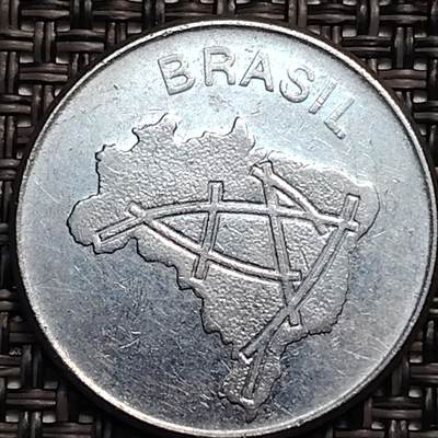 布加迪🐬～世界钱币(上海)🌾第 246 期 /  各国套币和散币 - 巴西🇧🇷 1982年 10克鲁塞多 24mm