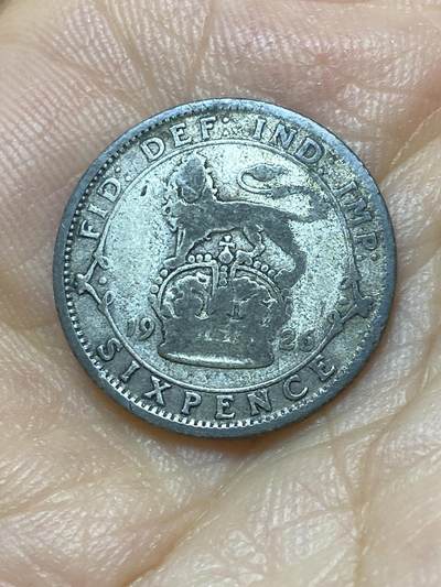 2025年第九十九场(总第一百二十五场）外国好品散币(免佣金) - 英国🇬🇧1926年6便士银币(乔治五世第三版，关门年，500银)