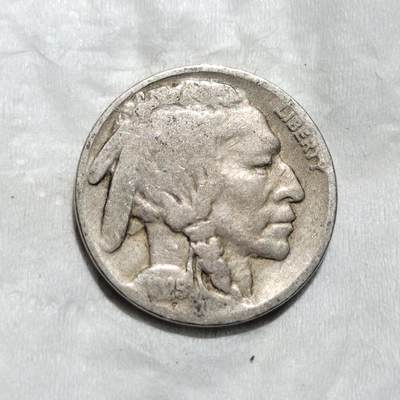 中外钱币第三场 -  美国1925年印第安野牛5美分