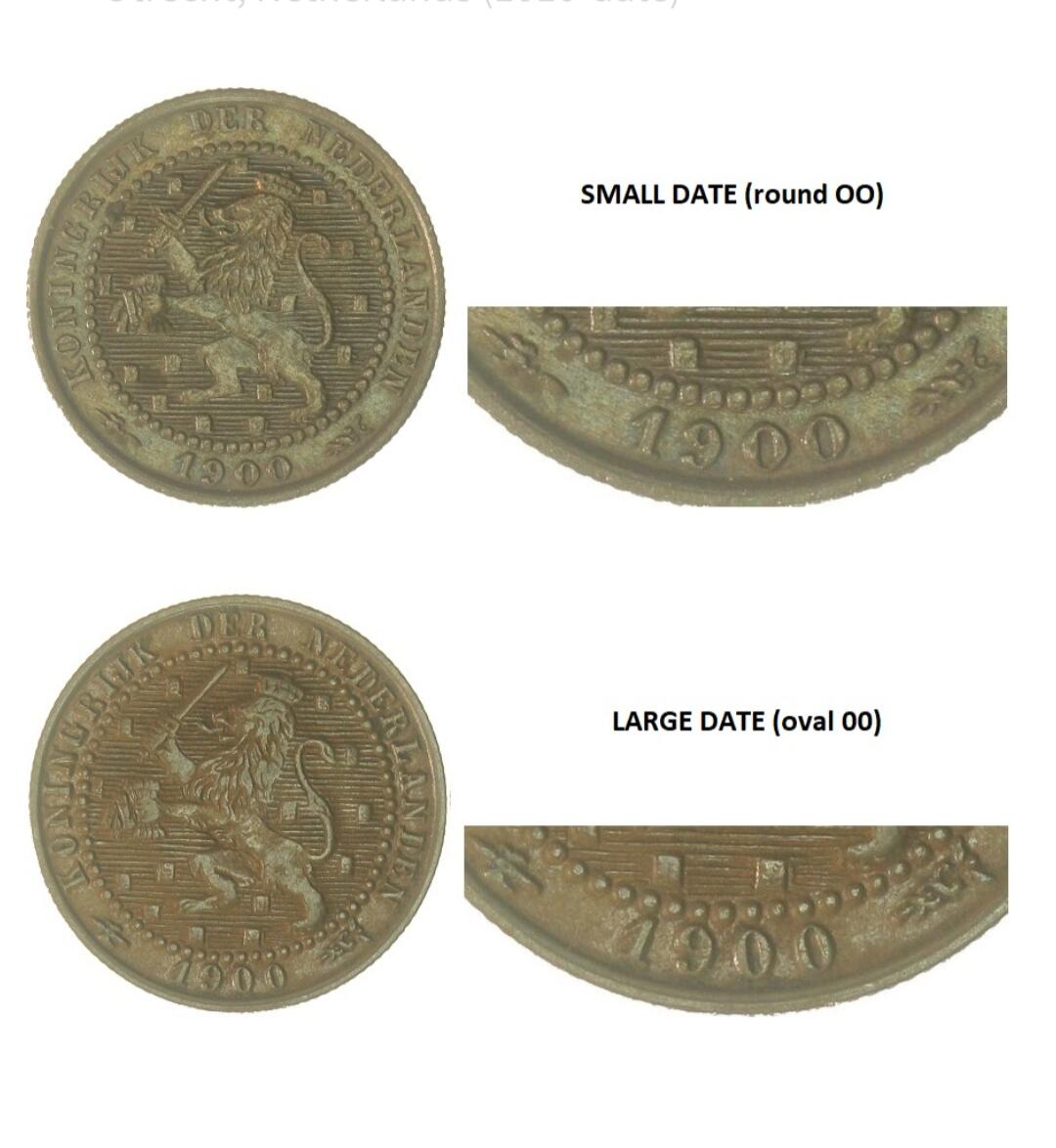 2025年第九十八场(总第一百二十四场）外国好品散币(免佣金) 荷兰🇳🇱1900年1分(威廉明娜女王时期第一版，small date)