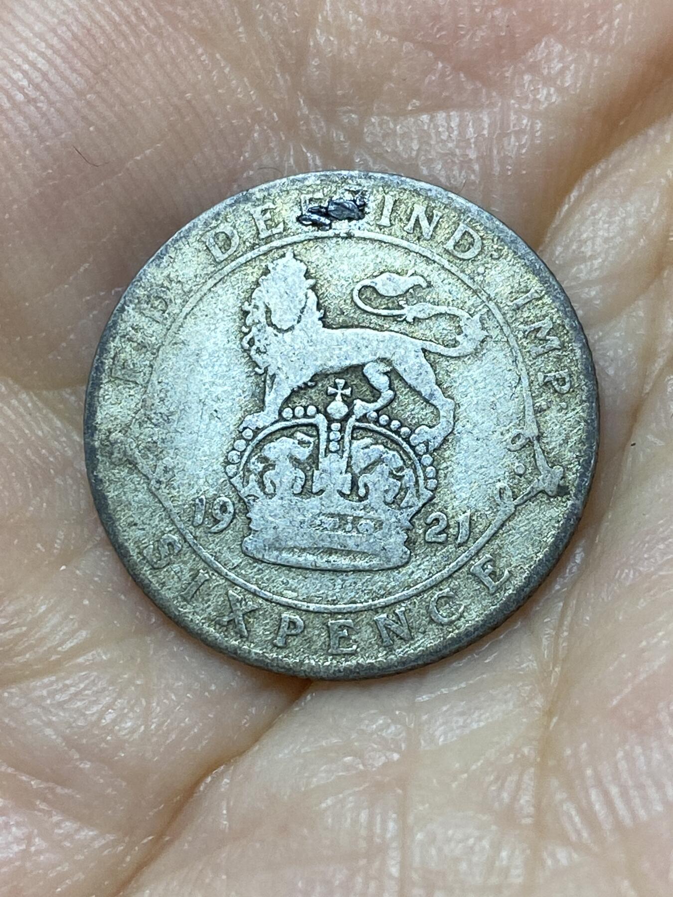 2025年第九十九场(总第一百二十五场）外国好品散币(免佣金) 英国🇬🇧1921年6便士银币(乔治五世第二版，500银)
