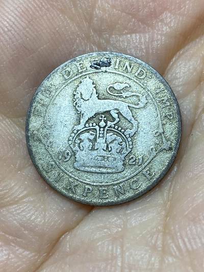 2025年第九十九场(总第一百二十五场）外国好品散币(免佣金) - 英国🇬🇧1921年6便士银币(乔治五世第二版，500银)