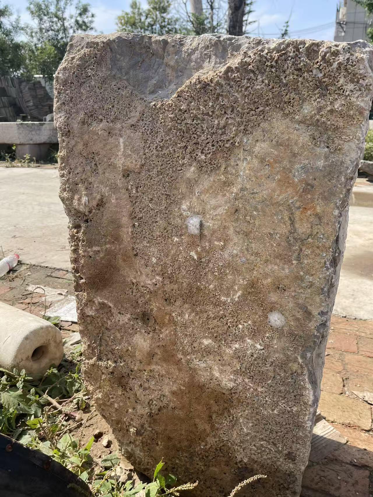 庭院雅致——清代青石镇宅石，泰山石敢当，包老，镇宅辟邪佳品，高82宽44厚28厘米