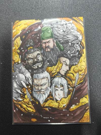 天玑星卡拍第127期《10.9清周四截拍》持续收拍收评中 满赠卡需备注 - 【手绘卡】Rubick 三国 五虎 手绘卡