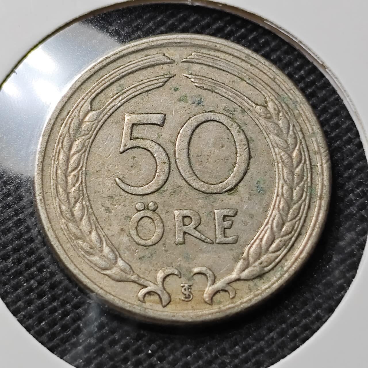 KK钱币收藏小铺 第350场 2月预留时间 周末发货  1947瑞典50欧尔
