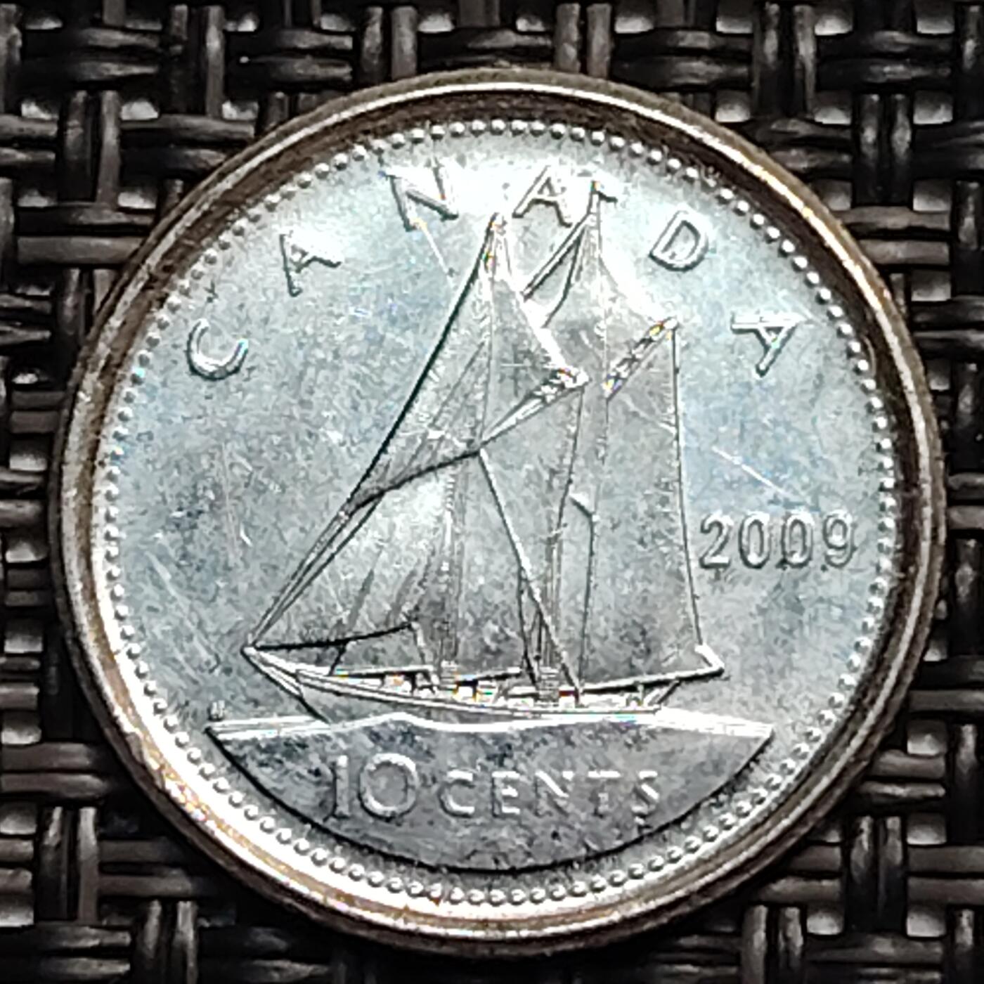 布加迪🐬～世界钱币(上海)🌾第 246 期 /  各国套币和散币 加拿大🇨🇦 2009年 10分