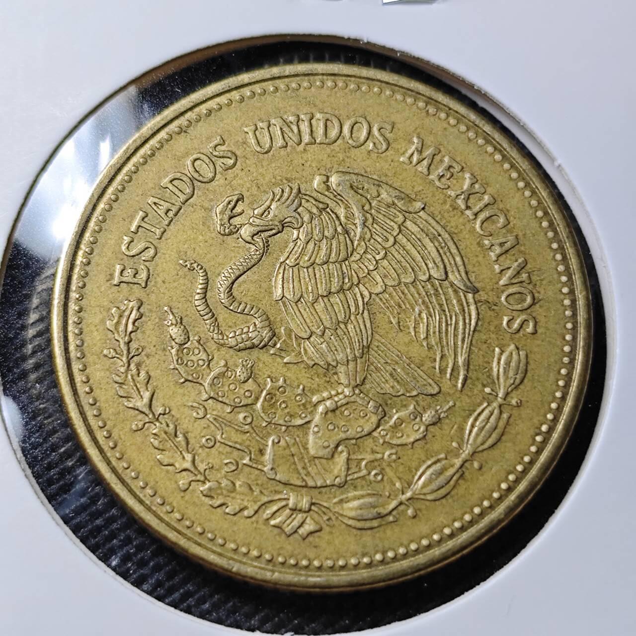 KK钱币收藏小铺 第350场 2月预留时间 周末发货  1990墨西哥1000比索大铜币