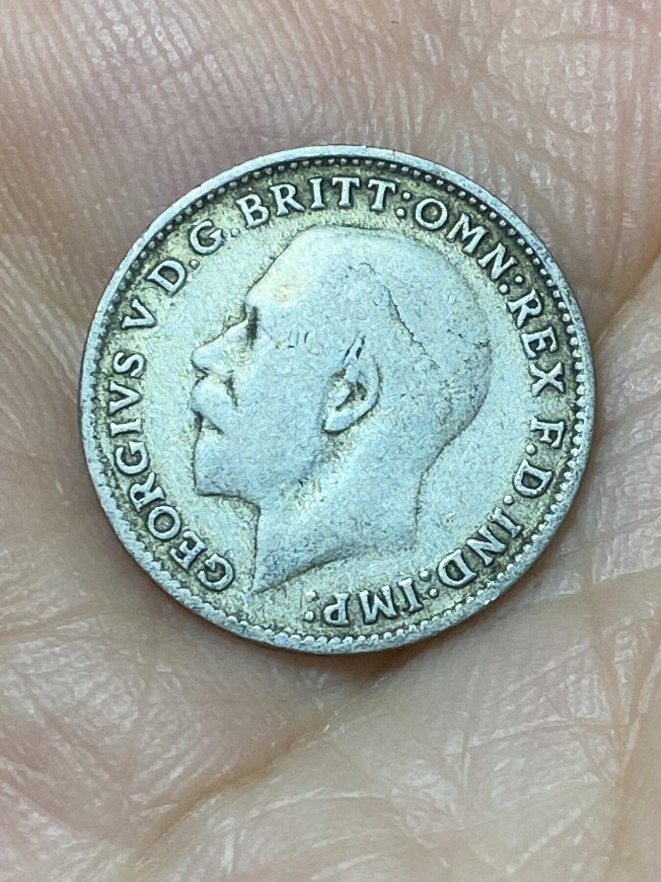 2025年第九十九场(总第一百二十五场）外国好品散币(免佣金) 英国🇬🇧1922年3便士银币(乔治五世第二版，500银)