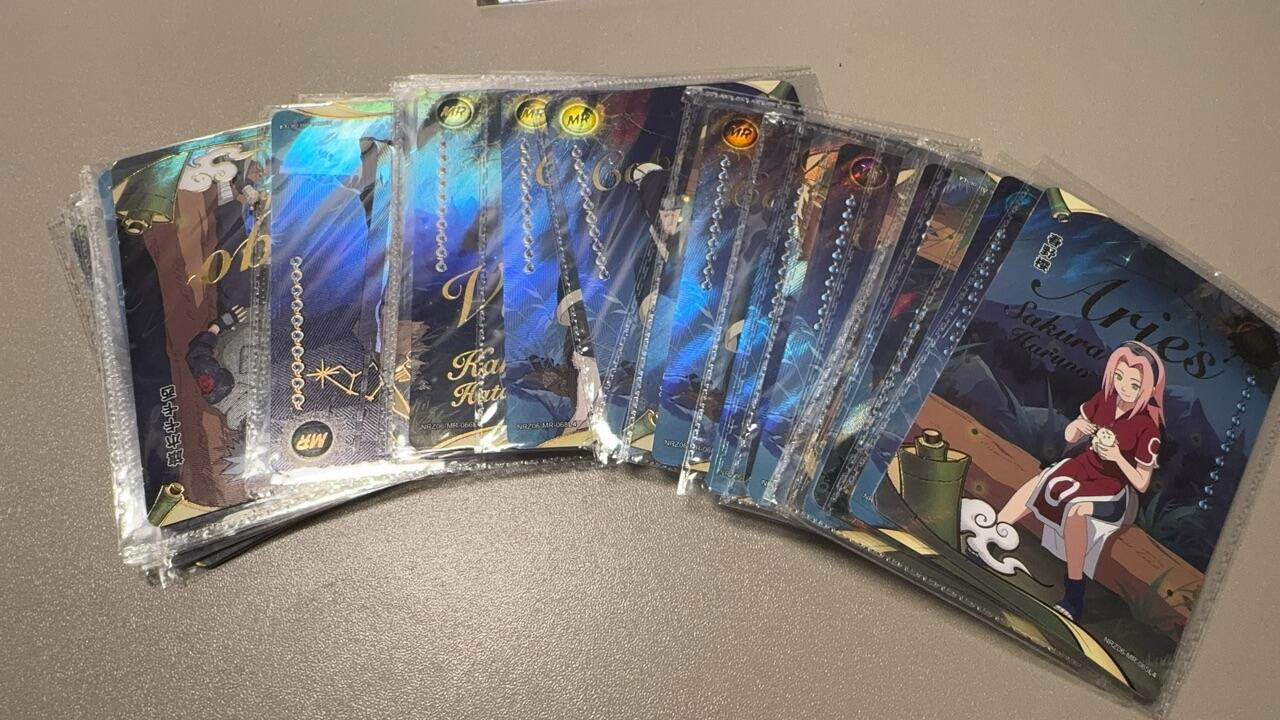 秋萤阁第24期 (10月7日周五晚上22点截拍，欢迎竞拍)  卡游火影忍者六弹十 MR X张 卡机原膜