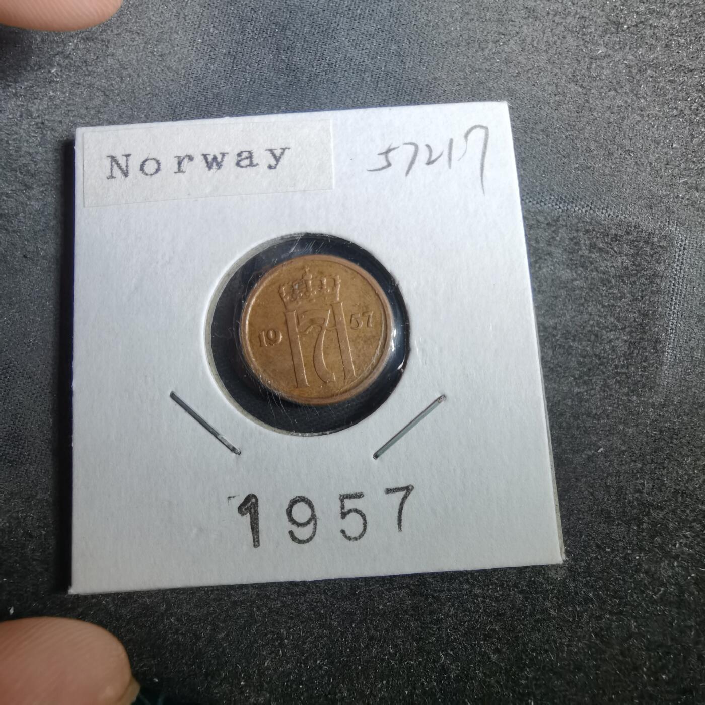 沼泽如烟--第857场 挪威1957年1欧尔