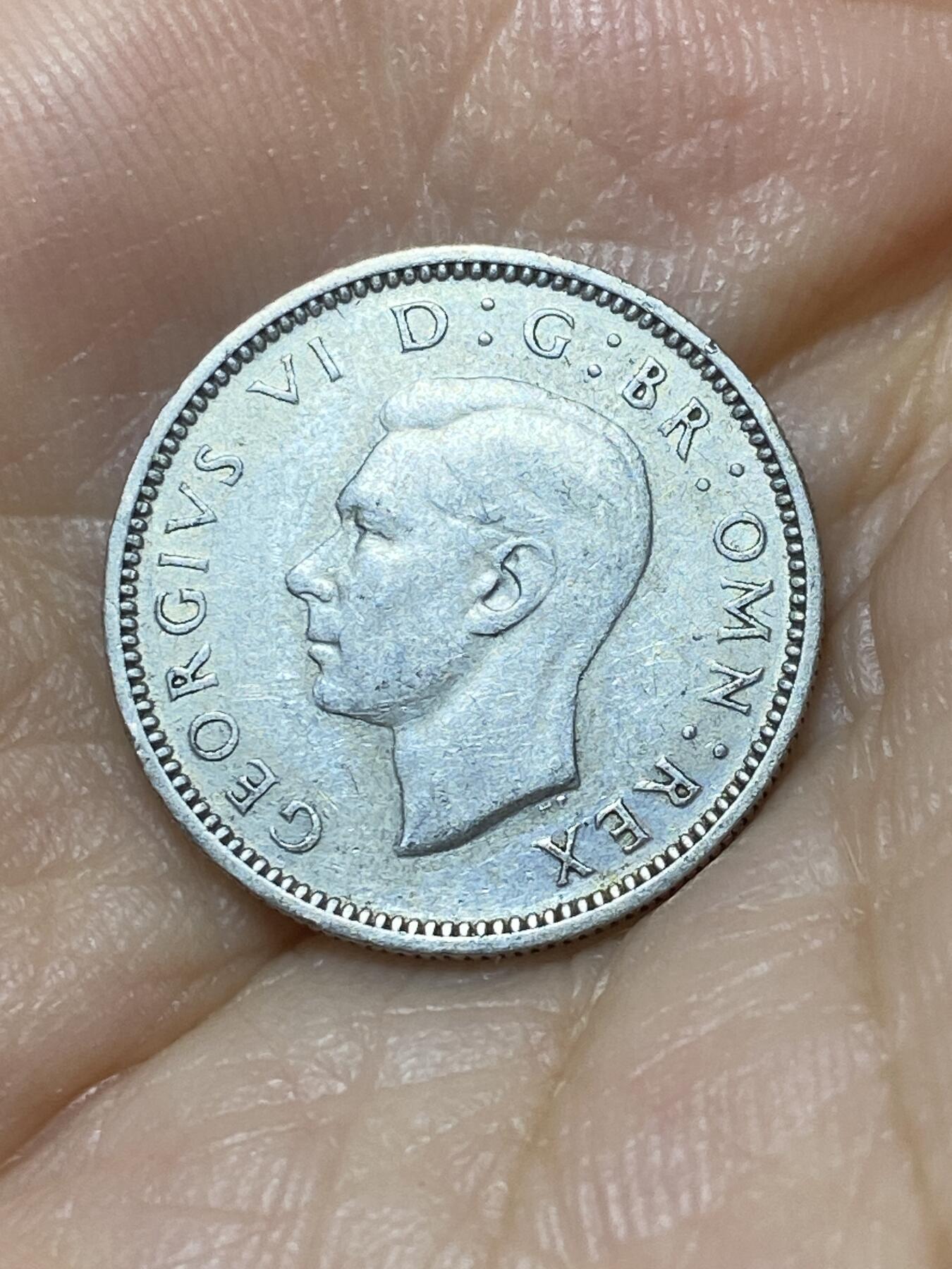 2025年第九十九场(总第一百二十五场）外国好品散币(免佣金) 英国🇬🇧1946年6便士银币(乔治六世第一版，关门年，500银)