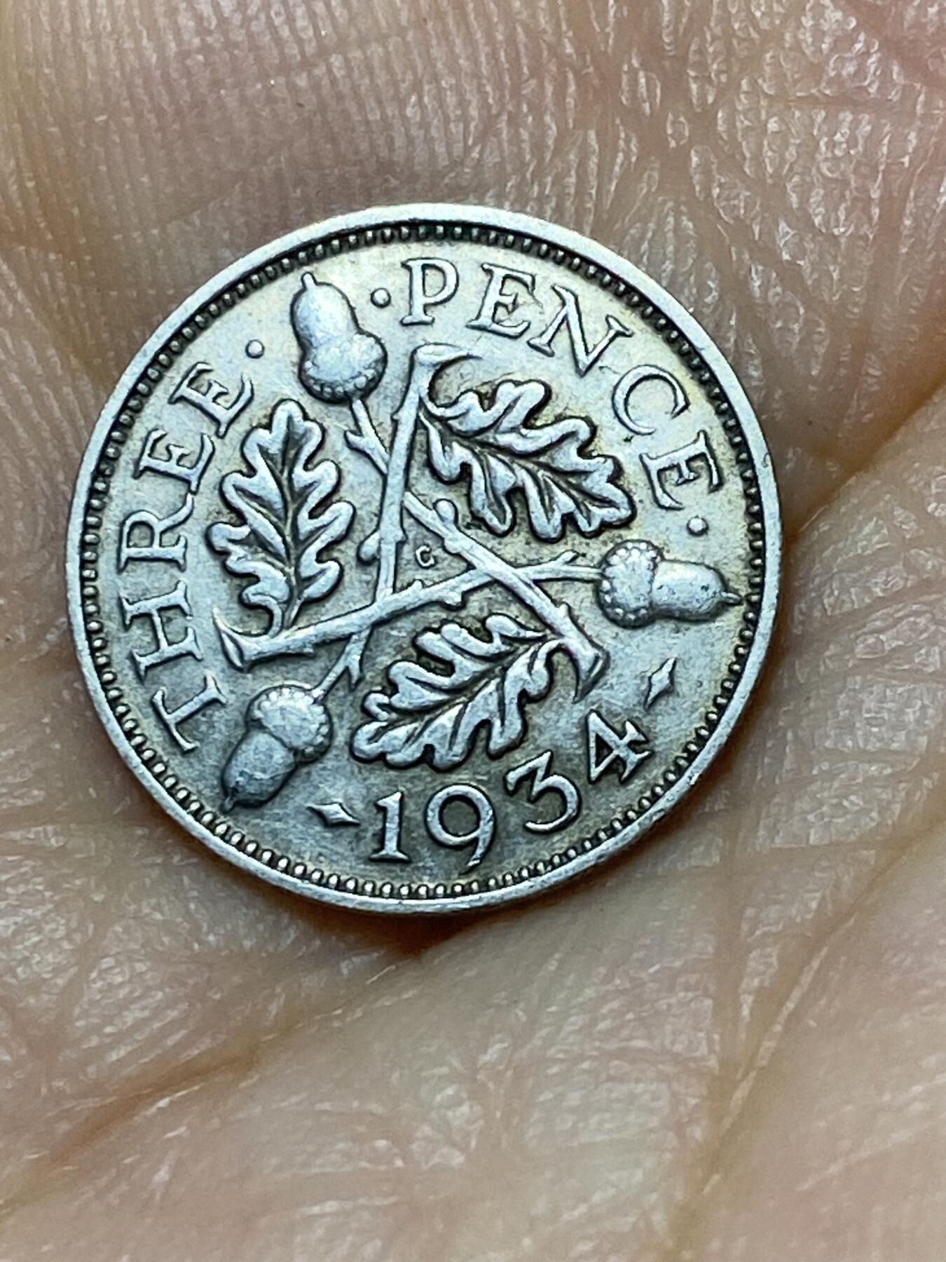 2025年第九十九场(总第一百二十五场）外国好品散币(免佣金) 英国🇬🇧1934年3便士银币(乔治五世第四版，500银)