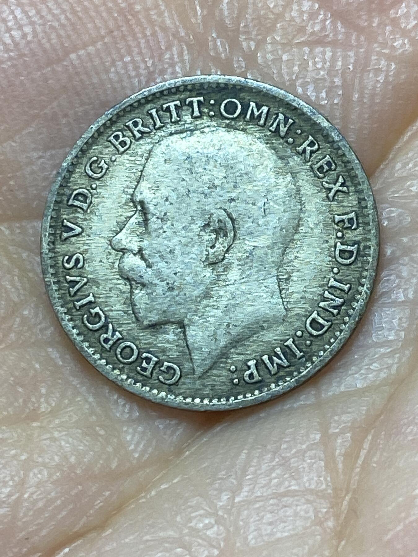 2025年第九十九场(总第一百二十五场）外国好品散币(免佣金) 英国🇬🇧1920年3便士银币(乔治五世第二版，首发年，500银)