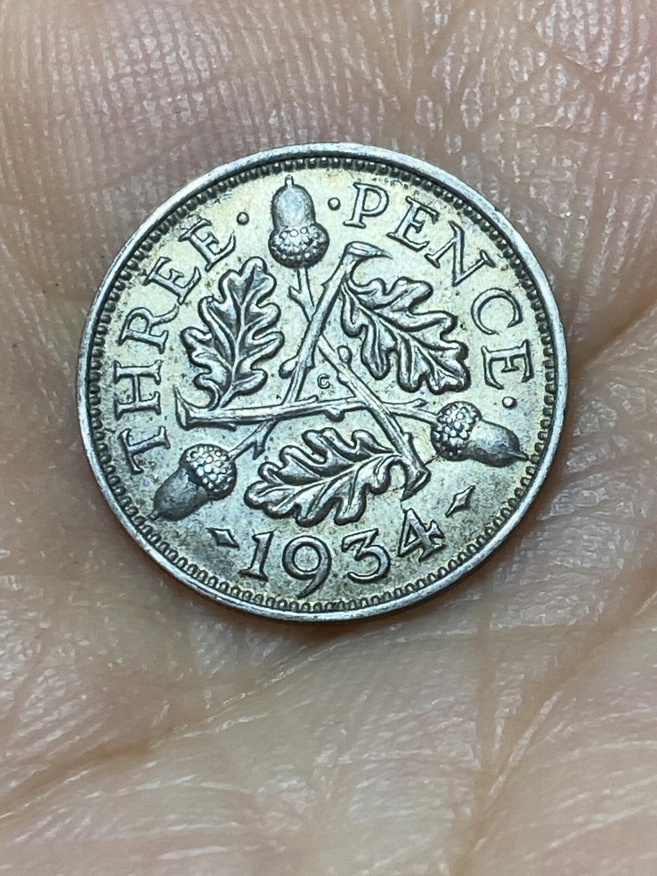 2025年第九十九场(总第一百二十五场）外国好品散币(免佣金) 英国🇬🇧1934年3便士银币(乔治五世第四版，500银)