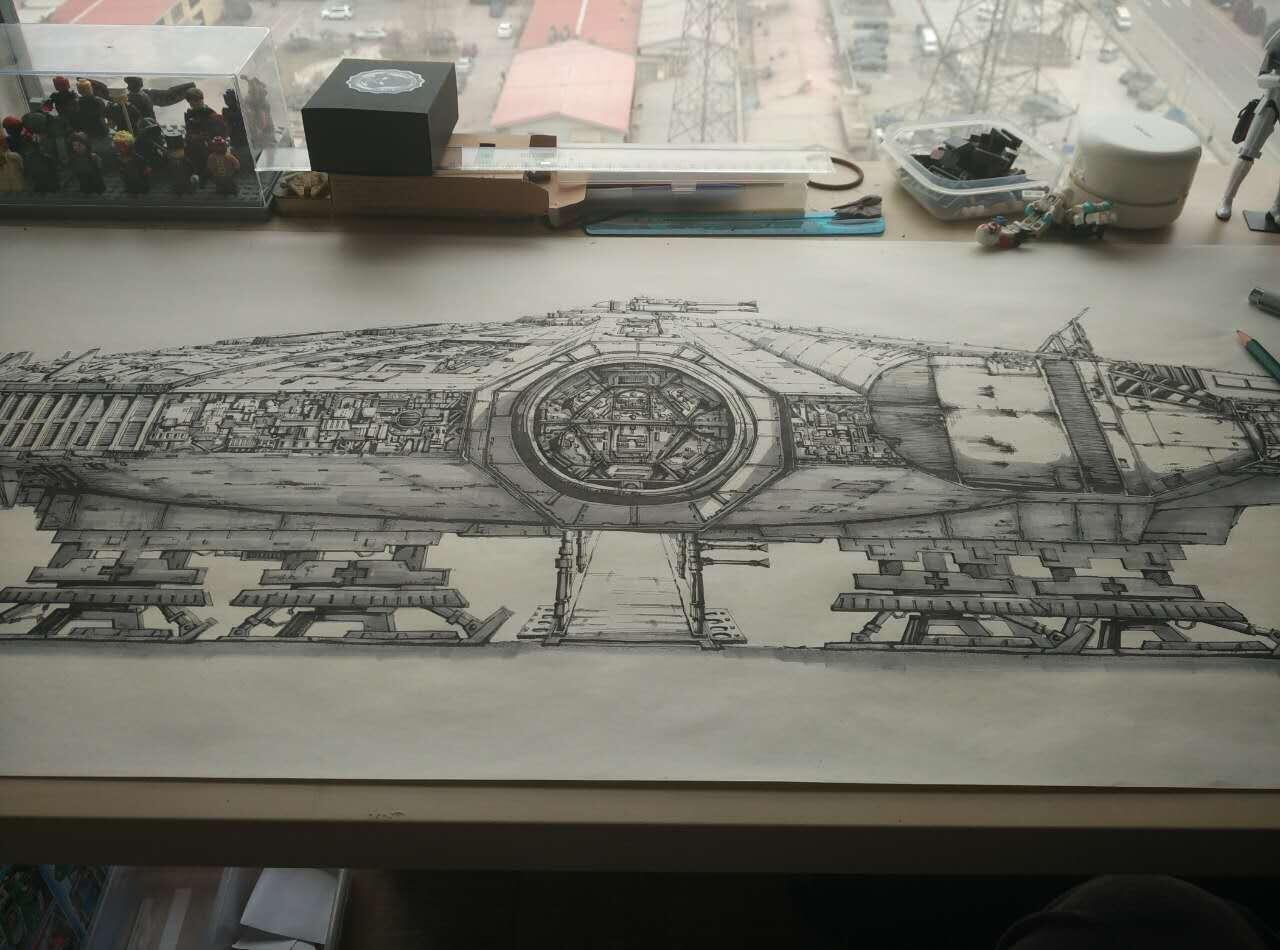 零元拍：歪歪亲笔签名系列作品装饰画，作品名称《千年隼》，作品尺寸：1.2X0.45M，超厚300g泛太克艺术纸，爱普生原装墨水艺术微喷，限量200张，每张均有艺术家亲笔签名及手写编号，不含装裱