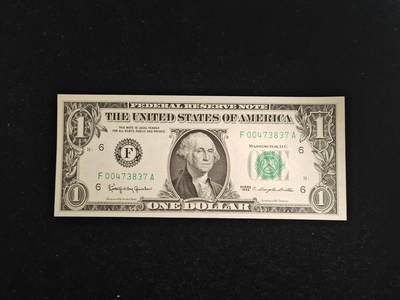 美国 1963年 首发 1美元 F区 全新UNC(此版发行量相对1963A少很多) - 美国 1963年 首发 1美元 F区 全新UNC(此版发行量相对1963A少很多)