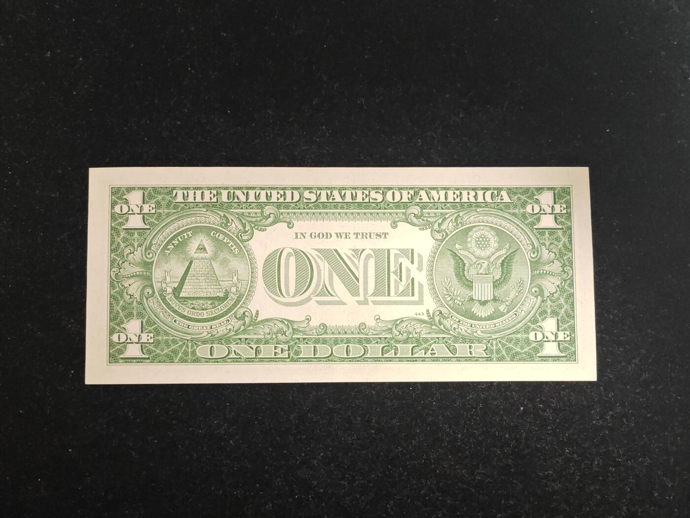 美国 1963年 首发 1美元 F区 全新UNC(此版发行量相对1963A少很多)