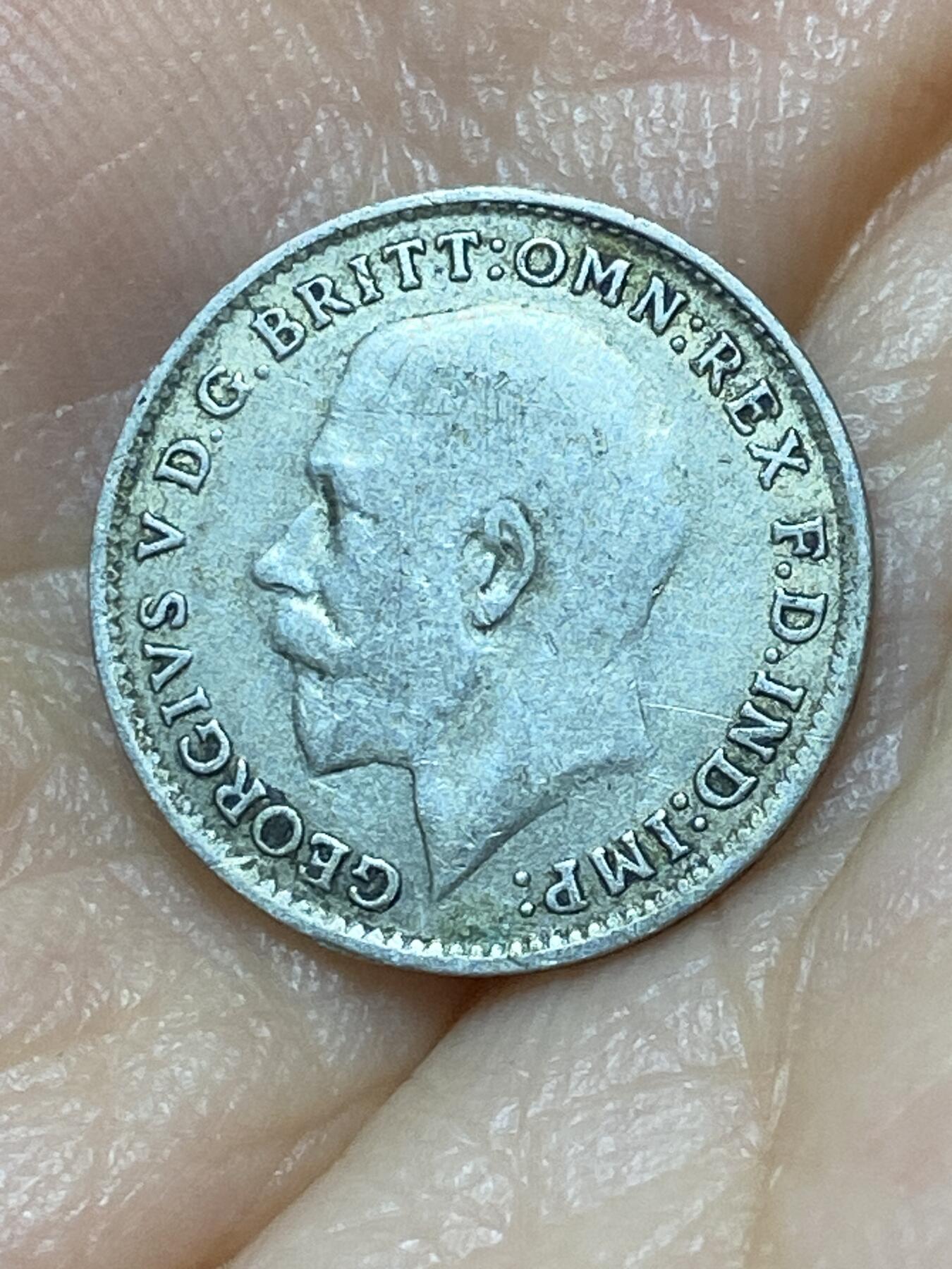 2025年第九十九场(总第一百二十五场）外国好品散币(免佣金) 英国🇬🇧1921年3便士银币(乔治五世第二版，500银)