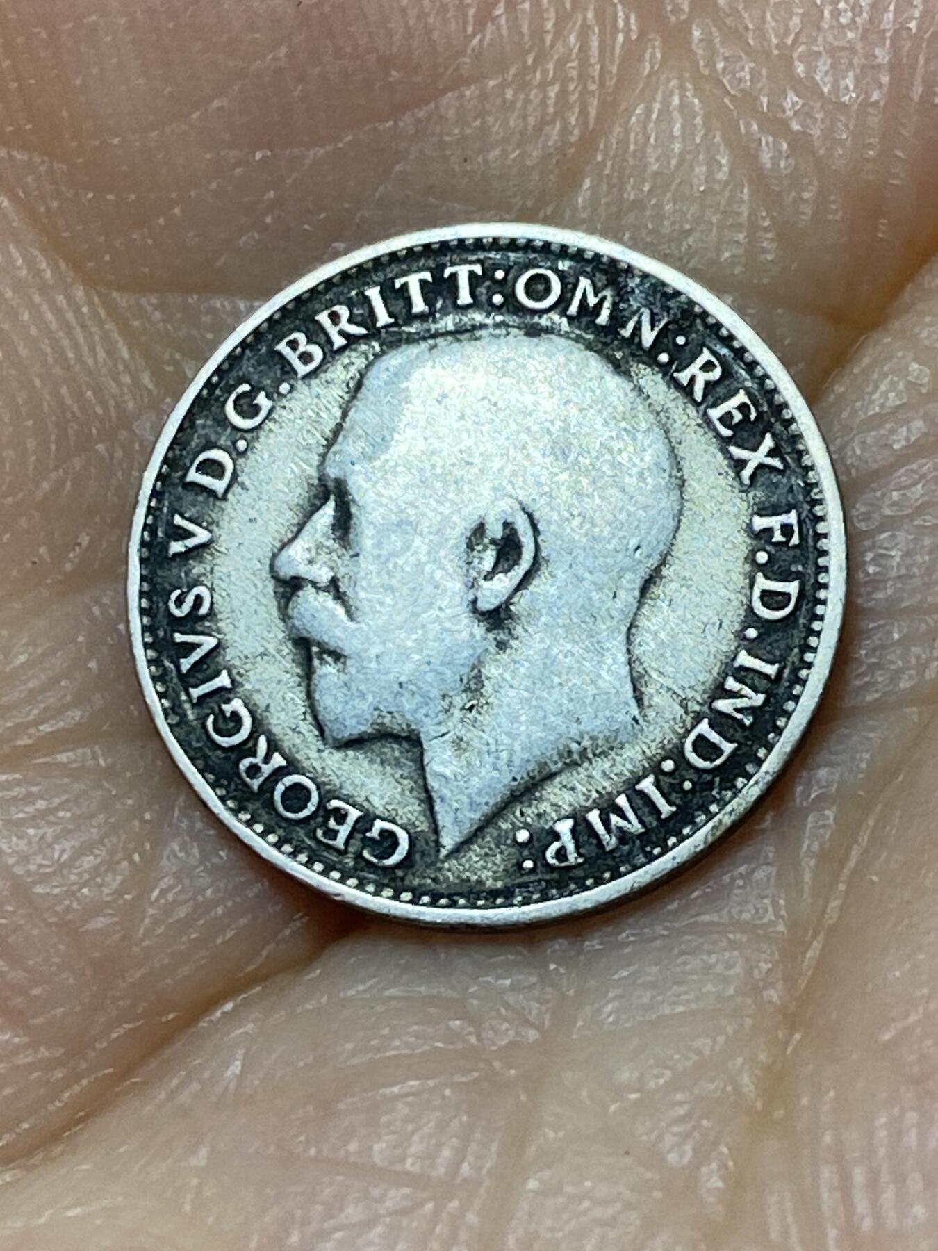 2025年第九十九场(总第一百二十五场）外国好品散币(免佣金) 英国🇬🇧1921年3便士银币(乔治五世第二版，500银)