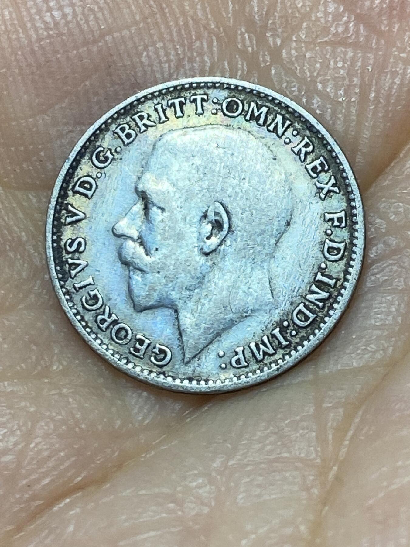 2025年第九十九场(总第一百二十五场）外国好品散币(免佣金) 英国🇬🇧1920年3便士银币(乔治五世第一版关门年，925高银)