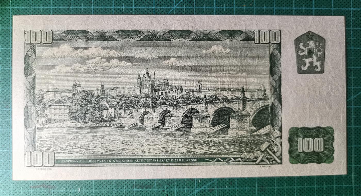 20251001期 全新UNC1963年捷克斯洛伐克100克朗，靓号