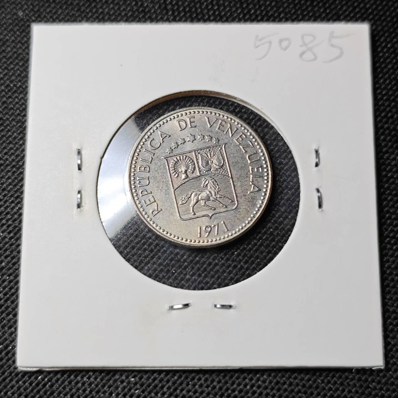 KK钱币收藏小铺 第350场 2月预留时间 周末发货  1971委内瑞拉10分 好品