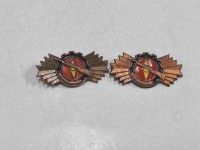韵星假日拍卖第二十六期 -- Rimey Holidays Auction 26 - 民主德国GST铜级射击技能证章两枚