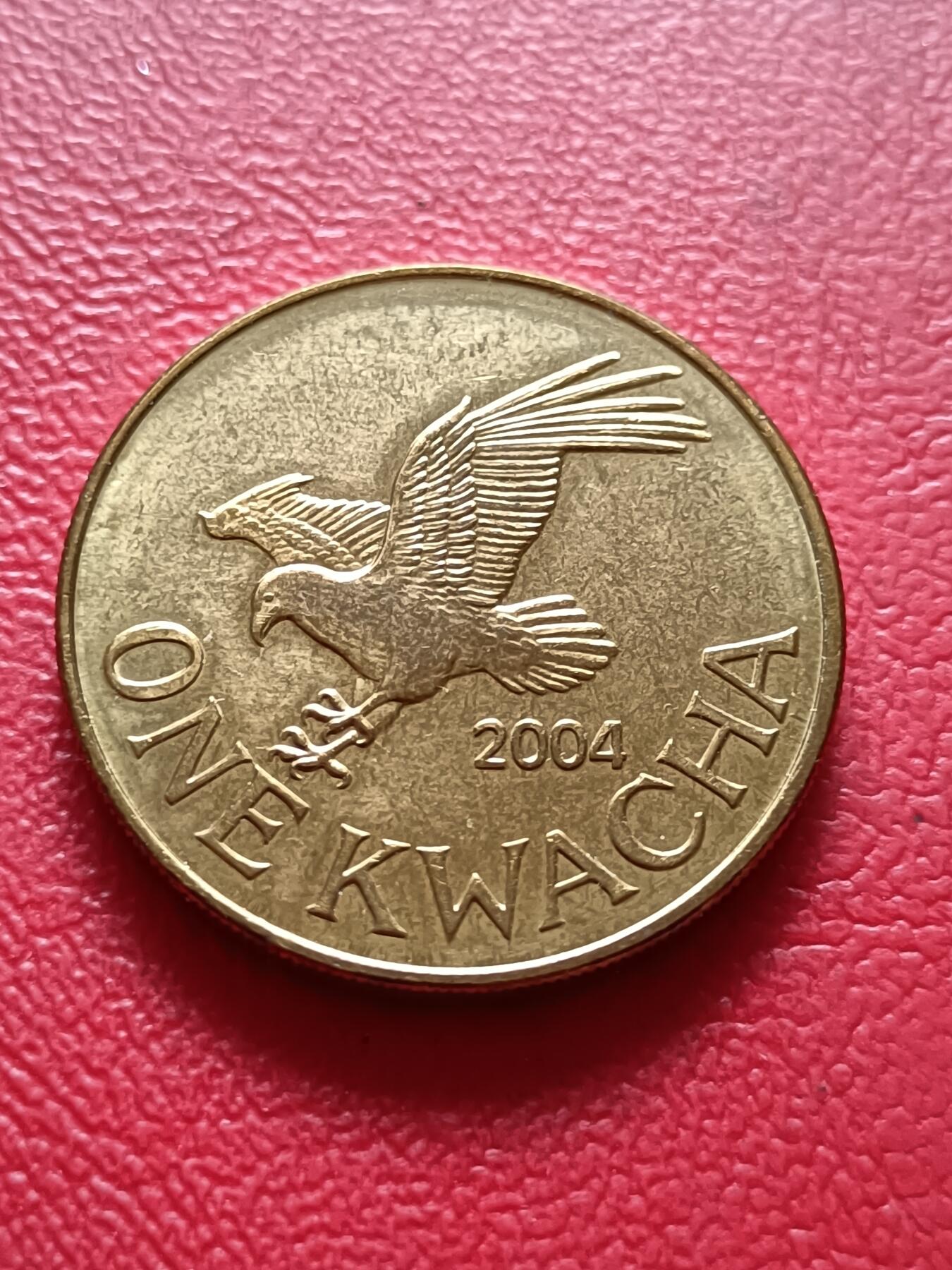 【云涧收藏】第六十七场 马拉维2004年1克瓦查，UNC