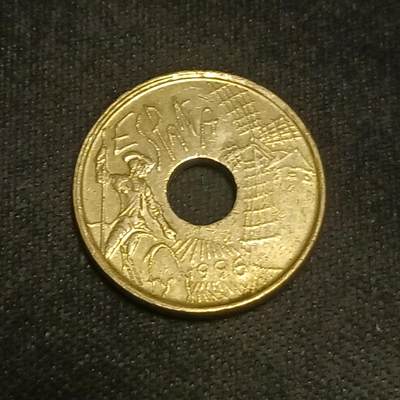 【游宝拍卖】国庆节专场-74期 精品单币 10.4集拍 - 西班牙25比塞塔纪念币