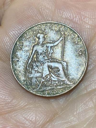 2025年第九十九场(总第一百二十五场）外国好品散币(免佣金) - 英国🇬🇧1920年1法新(乔治五世第二版)
