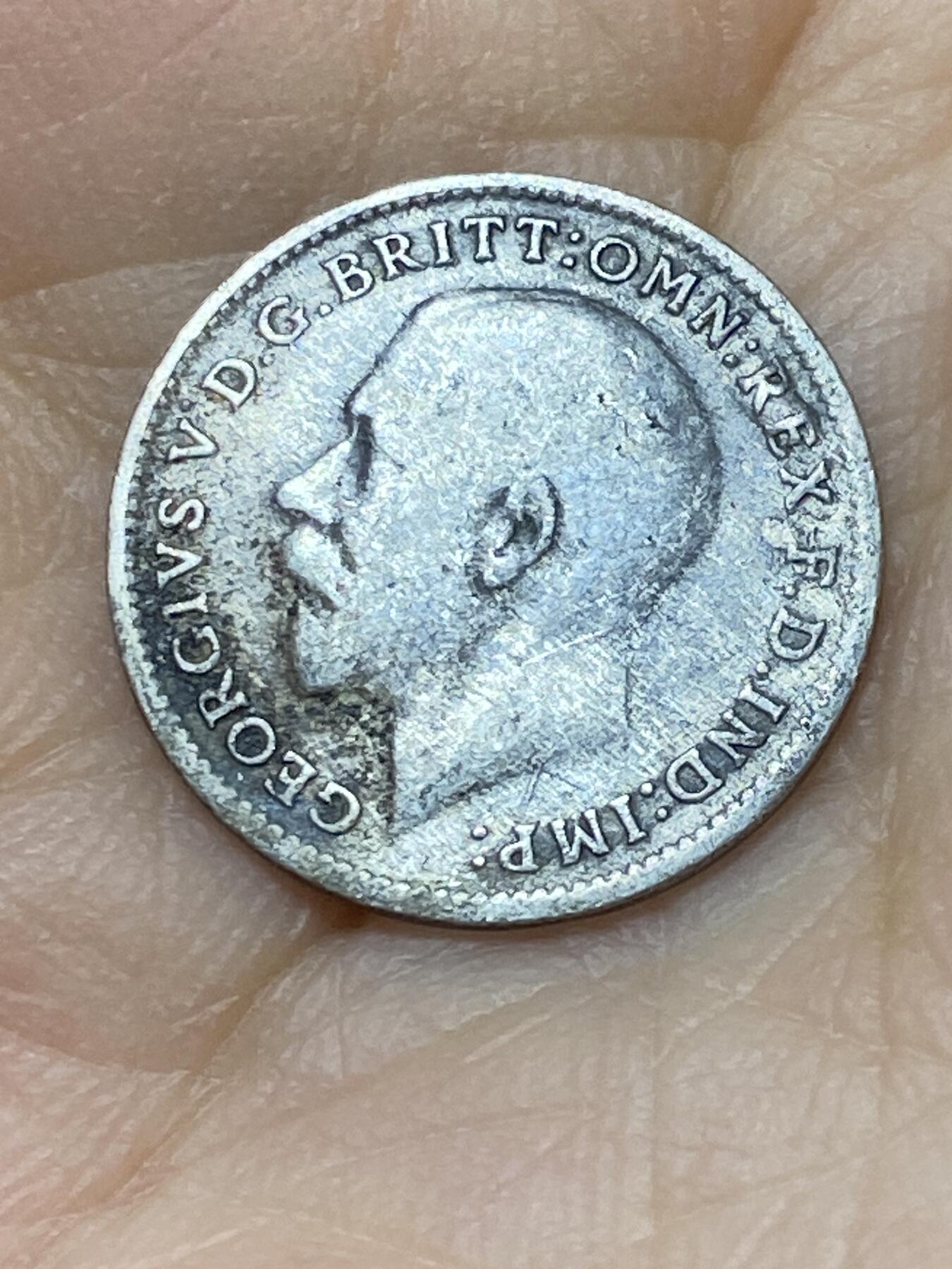 2025年第一百零一场(总第一百二十七场）外国好品散币(免佣金) 英国🇬🇧1920年3便士银币(乔治五世第二版，500银)