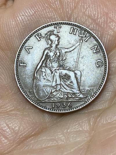 2025年第九十九场(总第一百二十五场）外国好品散币(免佣金) - 英国🇬🇧1936年1法新(乔治五世逝世年，第三版关门年)