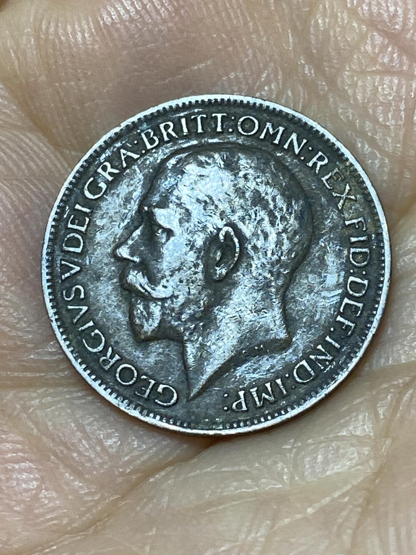 2025年第九十九场(总第一百二十五场）外国好品散币(免佣金) 英国🇬🇧1918年1法新(乔治五世第一版，关门年)