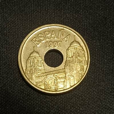 【游宝拍卖】国庆节专场-74期 精品单币 10.4集拍 - 西班牙25比塞塔纪念币