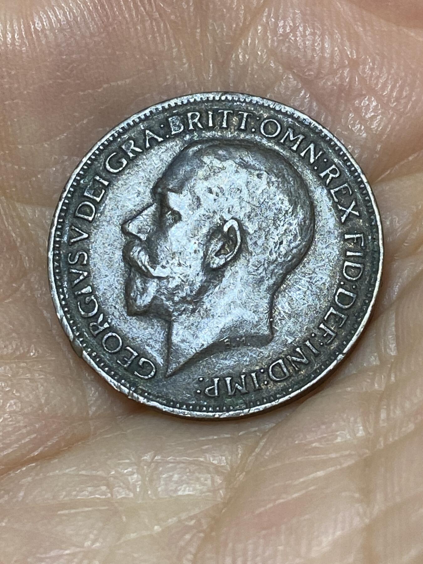 2025年第九十九场(总第一百二十五场）外国好品散币(免佣金) 英国🇬🇧1923年1法新(乔治五世第二版)