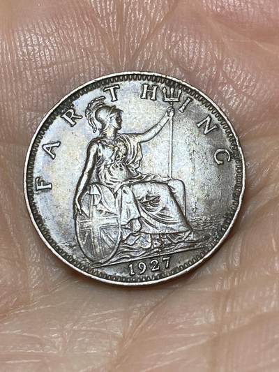 2025年第九十九场(总第一百二十五场）外国好品散币(免佣金) - 英国🇬🇧1927年1法新(乔治五世第三版)