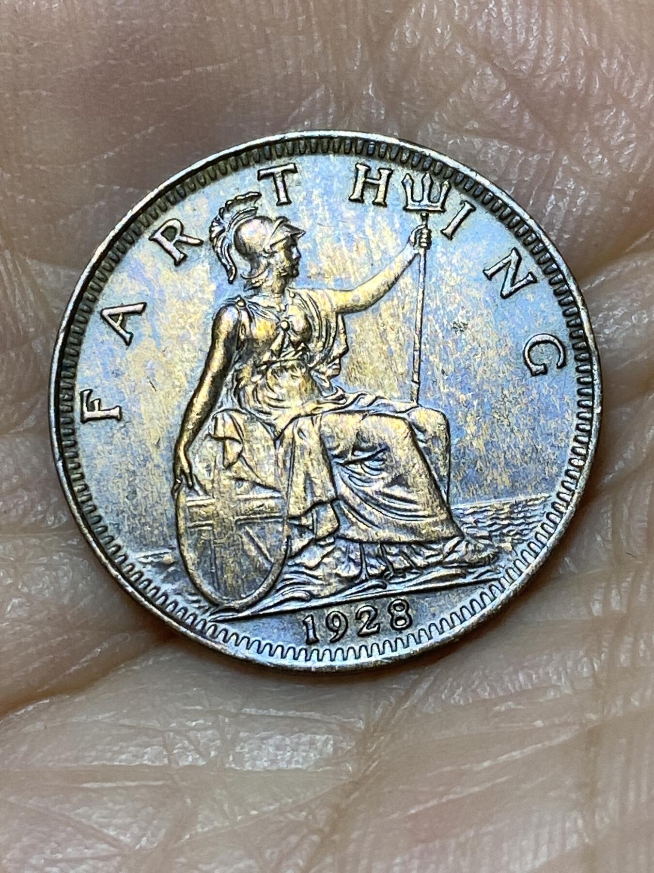 2025年第九十九场(总第一百二十五场）外国好品散币(免佣金) 英国🇬🇧1928年1法新(乔治五世第三版)