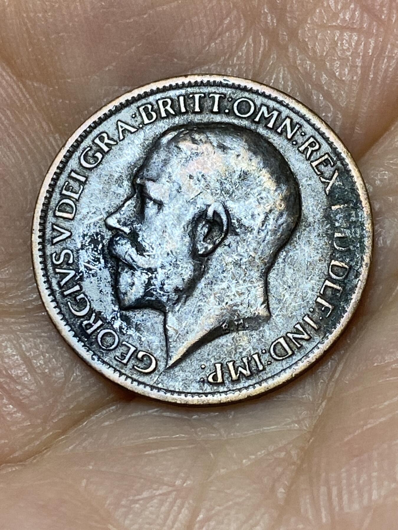 2025年第九十九场(总第一百二十五场）外国好品散币(免佣金) 英国🇬🇧1918年1法新(乔治五世第一版，关门年)