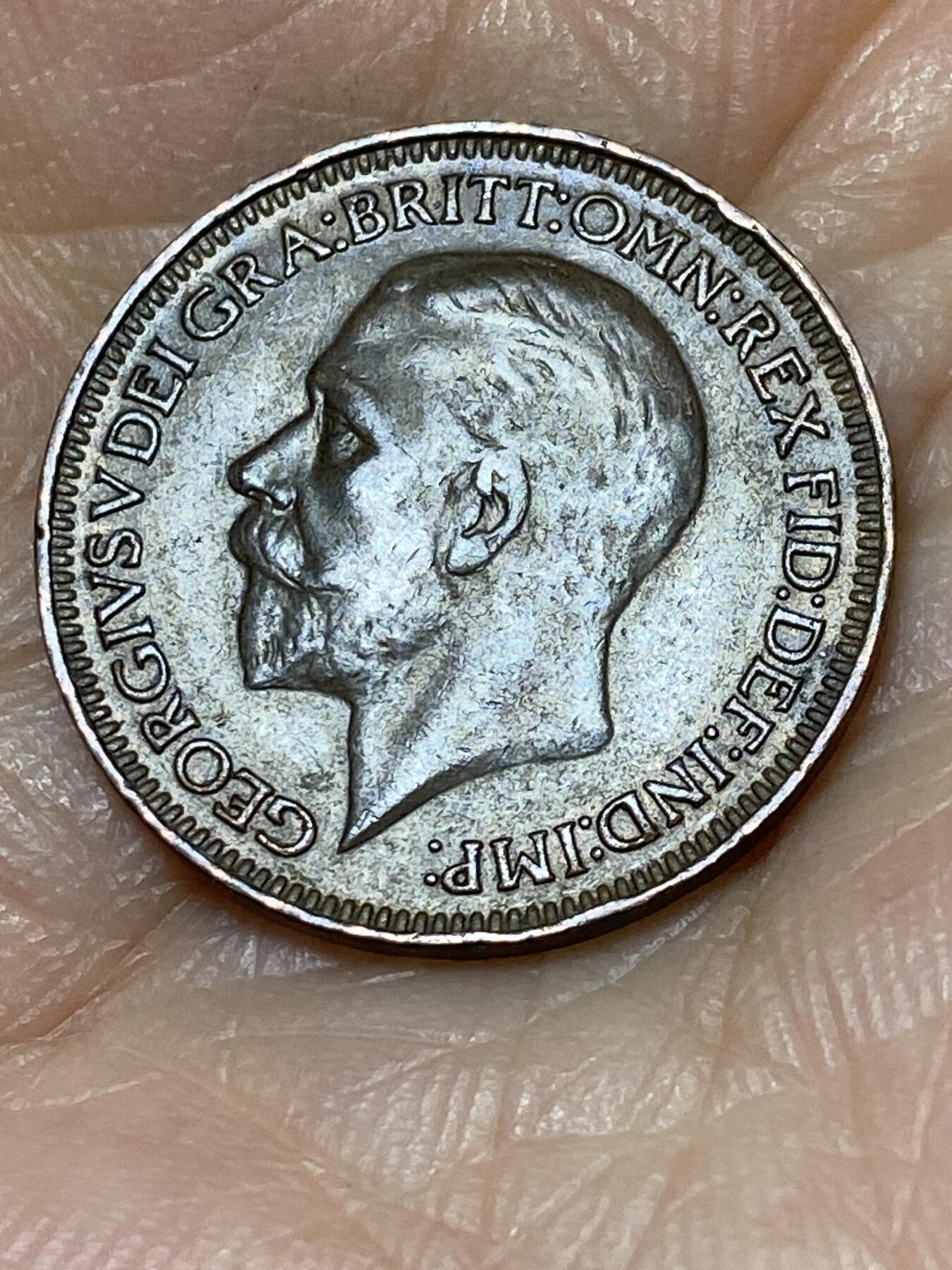 2025年第九十九场(总第一百二十五场）外国好品散币(免佣金) 英国🇬🇧1927年1法新(乔治五世第三版)